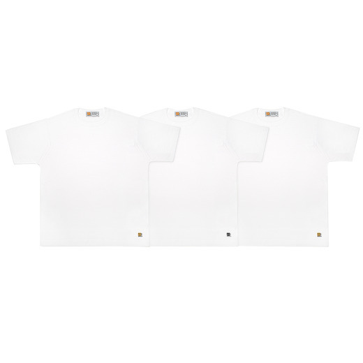 メンズ 3枚パックニットTシャツ 詳細画像 WHITE 2